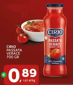 Extra Supermercati Cirio passata verace offerta