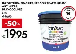 Bennet Idropittura traspirante con trattamento antimuffa BRAVOCOLORS offerta