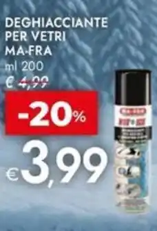 Bennet Deghiacciante per vetri MA-FRA offerta