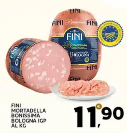 Extra Supermercati Fini mortadella bonissima bologna igp al kg offerta