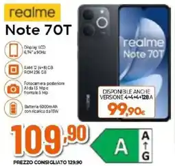 Expert realme Note 70T offerta