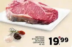 Extra Supermercati Bistecca di scottona di filiera certificata offerta