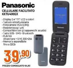 Expert Panasonic CELLULARE FACILITATO KXTU400EX offerta