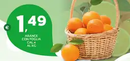 Extra Supermercati Arance con foglia offerta