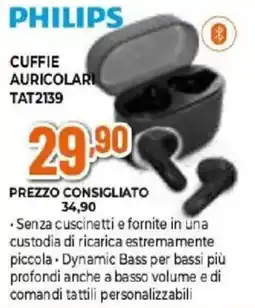 Expert PHILIPS CUFFIE AURICOLARI TAT2139 offerta