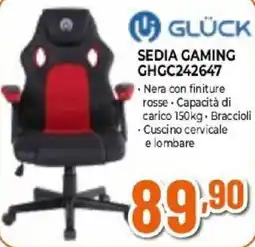 Expert GLÜCK SEDIA GAMING GHGC242647 offerta