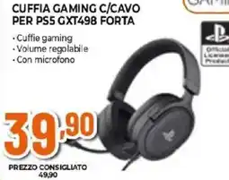 Expert GAMINGXTrust CUFFIA GAMING C/CAVO PER PS5 GXT498 FORTA offerta