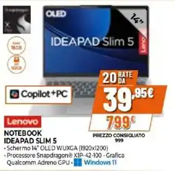 Expert Lenovo notebook ideapad slim 5 offerta
