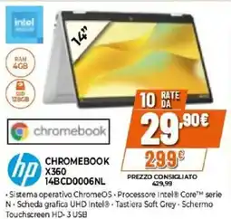 Expert hp CHROMEBOOK X360 14BCD0006NL offerta
