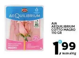 Extra Supermercati Aia aequilibrium cotto magro offerta