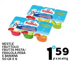 Extra Supermercati Nestlé fruttolo frutta mista/ fragola,pera e banana offerta