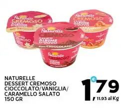 Extra Supermercati Naturelle dessert cremoso cioccolato/vaniglia/ caramello salato offerta