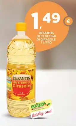 Extra Supermercati Desantis olio di semi di girasole offerta