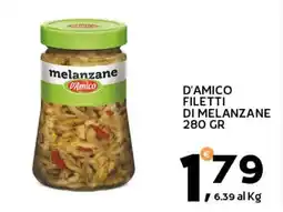 Extra Supermercati D'amico filetti di melanzane offerta