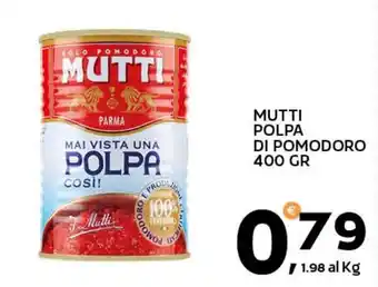 Extra Supermercati Mutti polpa di pomodoro offerta