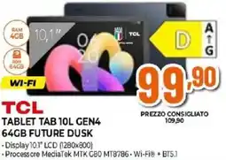 Expert TCL TABLET TAB 10L GEN4 64GB FUTURE DUSK offerta