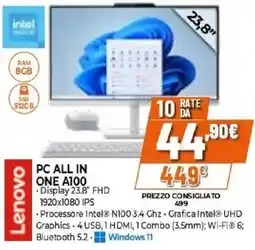 Expert PC ALL IN ONE A100 offerta