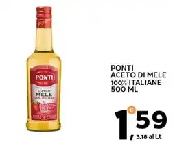 Extra Supermercati Ponti aceto di mele 100% italiane offerta