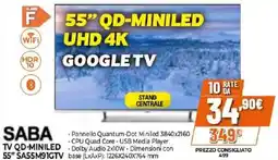 Expert SABA TV QD-MINILED 55" SA55M91GTV offerta