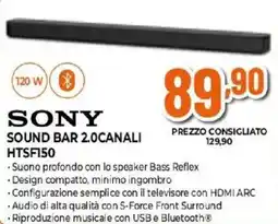 Expert SONY SOUND BAR 2.0CANALI HTSF150 offerta