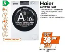 Expert Haier LAVATRICE HW80 offerta