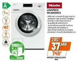 Expert Miele LAVATRICE WCA032WCS offerta