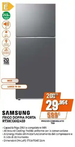 Expert SAMSUNG FRIGO DOPPIA PORTA RT38CG6624S9 offerta