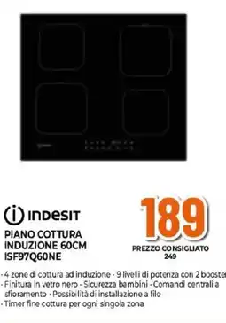 Expert INDESIT PIANO COTTURA INDUZIONE 60CM ISF97Q60NE offerta