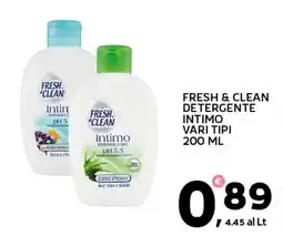 Extra Supermercati Fresh & clean detergente intimo offerta