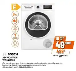 Expert BOSCH ASCIUGATRICE WTH85208II offerta