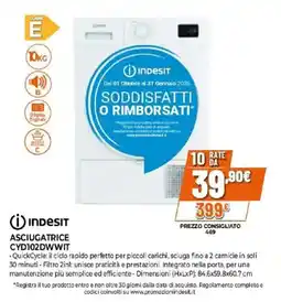 Expert INDESIT ASCIUGATRICE CYD102DWWIT offerta