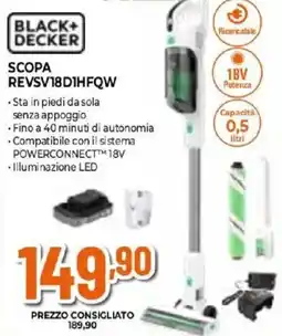 Expert BLACK+ DECKER SCOPA REVSV18D1HFQW offerta