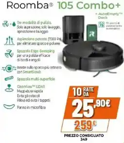 Expert Roomba 105 Combo+ offerta