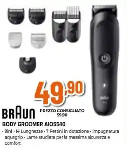 Expert BRAUN BODY GROOMER AIO5540 offerta