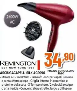 Expert REMINGTON ASCIUGACAPELLI SILK AC9096 offerta