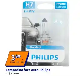 Action Lampadina faro auto Philips offerta