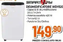 Expert SMARTWAY DEUMIDIFICATORE WDY520 offerta