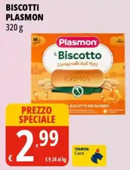 Tigros Biscotti PLASMON offerta