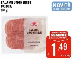 Tigros Salame ungherese PRIMIA offerta