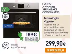 Unieuro Electrolux FORNO A VAPORE STEAMBAKE CODGH44TXO offerta