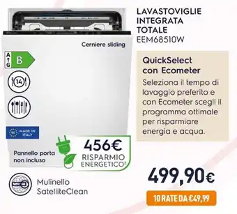 Electrolux LAVASTOVIGLIE INTEGRATA TOTALE EEM68510W