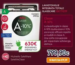 Unieuro AEG LAVASTOVIGLIE INTEGRATA TOTALE GLASSCARE FSE77707P offerta
