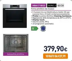 Unieuro BOSCH HBA171BS3 SERIE 2 offerta