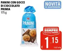 Tigros Panini con gocce di cioccolato PRIMIA offerta