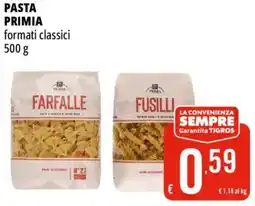 Tigros Pasta PRIMIA offerta