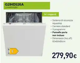 Unieuro IGNIS G2IHD526A Lavastoviglie offerta