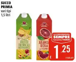 Tigros Succo PRIMIA offerta