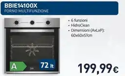 Unieuro beko BBIE14100X FORNO MULTIFUNZIONE offerta