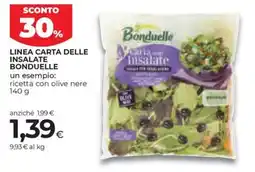 Coop Linea carta delle insalate BONDUELLE offerta