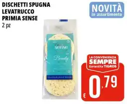 Tigros Dischetti spugna levatrucco PRIMIA SENSE offerta